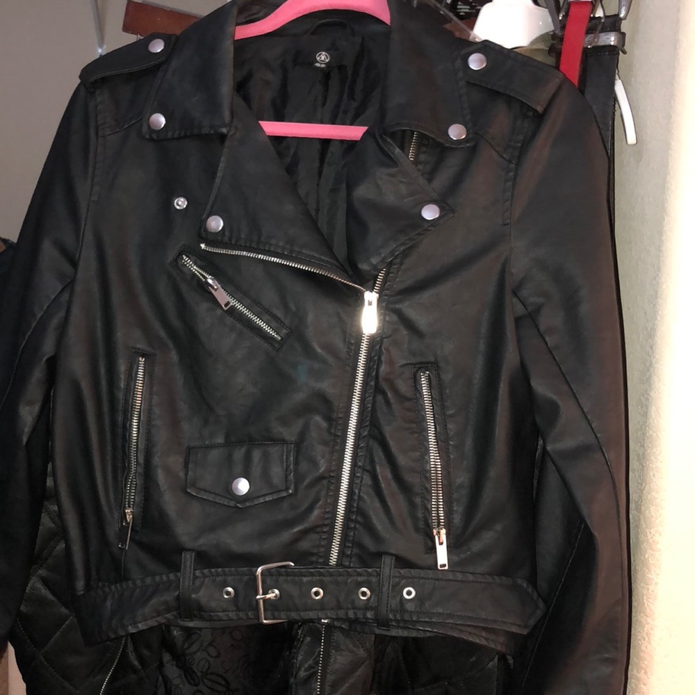 Faux Leather Jacket